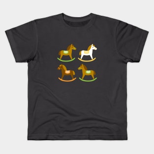 Rocking horses pattern Kids T-Shirt